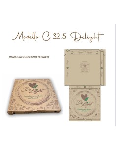 SCATOLA PIZZA 32,5X32,5 CM DELIGH PZ 100