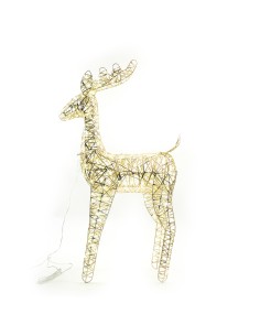 RENNA  ORO CON 200  LUCI51x19xH. 85 CM