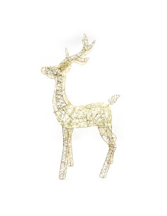 RENNA  ORO CON 360 LED LUCI72x34xH. 108 CM