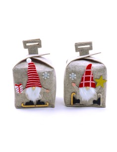 SCATOLA IN PANNOLENCI  15x15 H. 24 CM