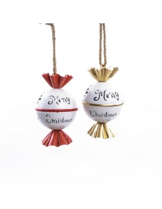 CAMPANA CARAMELLA IN METALLO 12x12xH. 19 CM