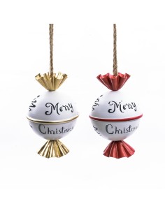 CAMPANA CARAMELLA IN METALLO 16x16xH. 26 CM