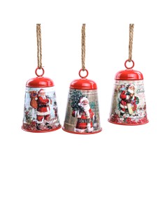 CAMPANA DECORATA IN METALLO DIAM. 12  x H. 18  CM