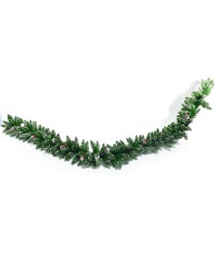 GHIRLANDA CON  PIGNE PRIMA NEVE
