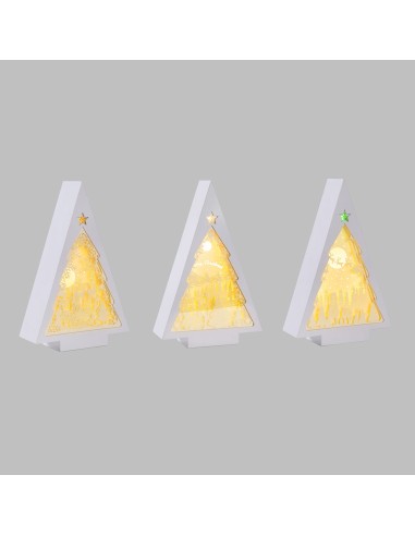 DECORAZIONE LUMINOSA ALBERO  CM.25