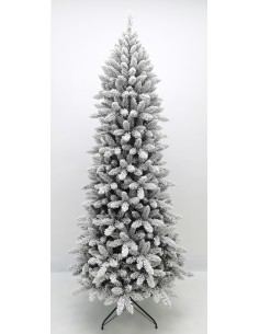 ASPEN ALBERO DI NATALE H.210cm INNEVATO SLIM