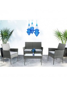 SALOTTO CARACAS 2 P C/CUSCINI GRIGIO 2