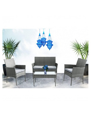 SALOTTO CARACAS 2 P C/CUSCINI GRIGIO