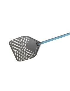 PALA PIZZA  ALLUMINIO ANODIZ. FORATA CM.36X36 2