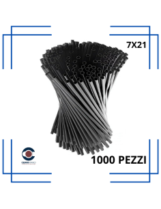 CANNUCCE NERE RIUT. 7X21 CM pz.1000