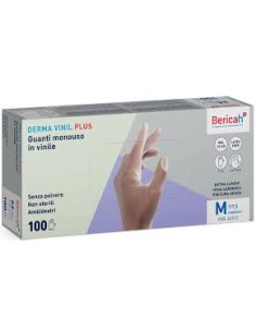 100 PZ. GUANTI M/U VINILE M SENSIVINIL