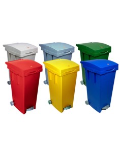 BIDONE A PEDALE BIG TATA 80 LT GIALLO