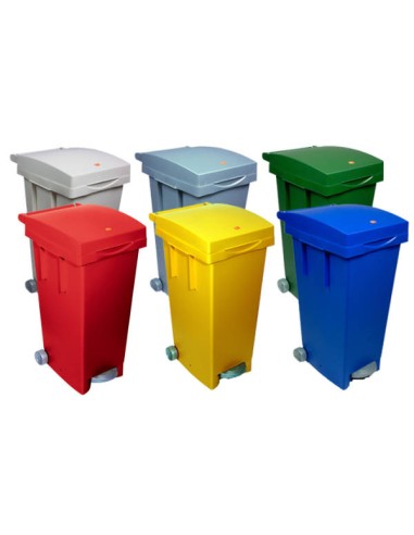 BIDONE A PEDALE BIG TATA 80 LT VERDE