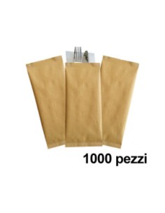 BUSTE PORTA POSATE CARTA PAGLIA 125 PZ