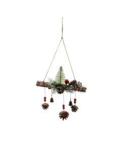 DIETROPORTA NATALE CAMPANELLE 30X34X8CM