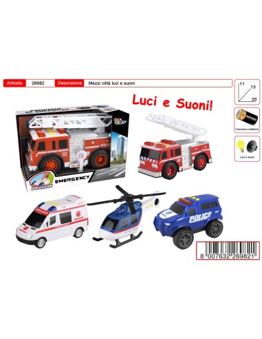 ELICOTTERO MEZZI CITTA' LUCI E SUONI