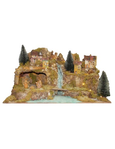 PAESAGGIO VUOTO CM.78X49X45 CASCATA E...