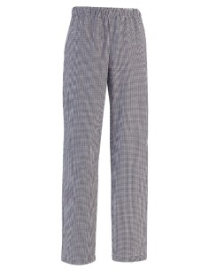 PANTALONE ECONOMIC LINE UNISEX COTONE 100% QUADRETTO B/N