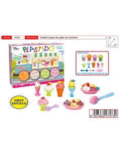 PLASTIDO' FURGONE DEI GELATI CON ACCESSORI
