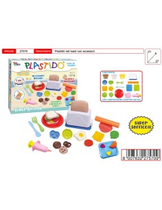 PLASTIDO' SET TOAST CON ACCESSORI