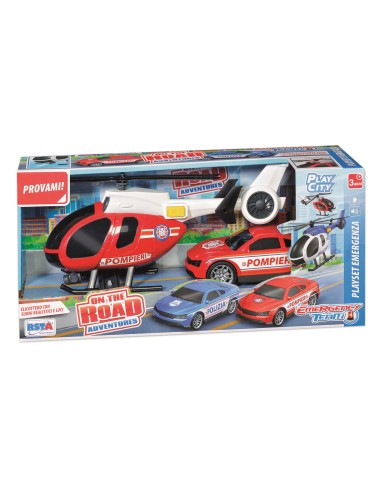 PLAYSET EMERGENZA POMPIERI AUTO ED...