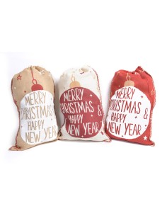 SACCO IN JUTA NATALIZIO 55x85 CM